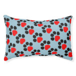 Heart Paw Design Dog Bed at Zazzle