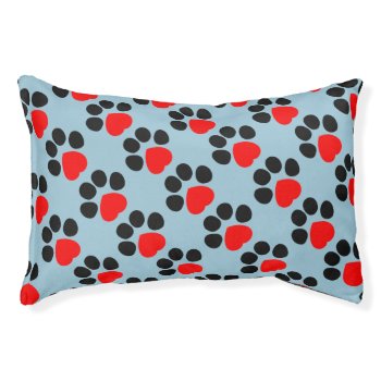 Heart Paw Design Dog Bed by PawsForaMoment at Zazzle