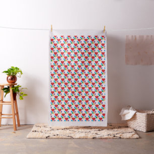 Heart-Paw Pattern Footprints Decorate With Love! Fabric