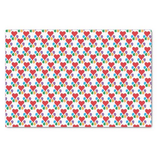 Heart_Paw Pattern Footprints Wrap it With Love Tissue Paper