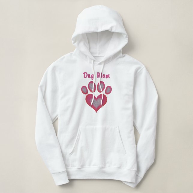 Heart Pawprint Embroidered Shirt (Design Front)