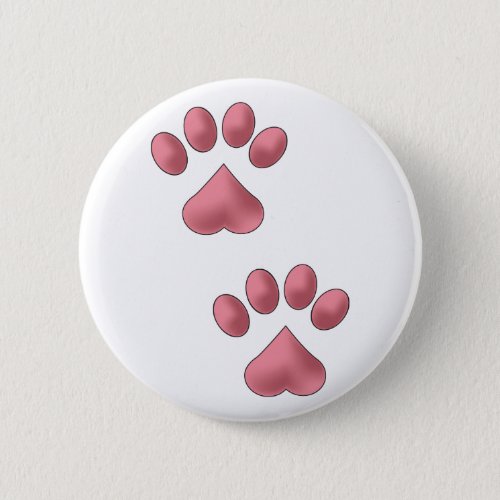 Heart Paws Button