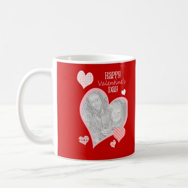 Heart Personalized Photo Mug (Left)