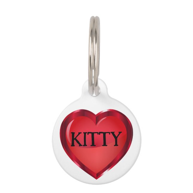 Heart Pet ID Tag (Front)
