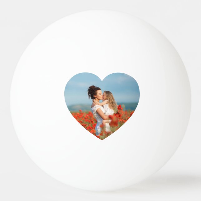 Heart Photo Best Mom Ever Ping Pong Ball (Front)