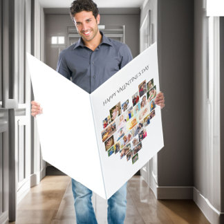 Heart Photo Collage 29 Photo Valentine's Day Card