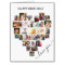 Heart Photo Collage Giant Birthday