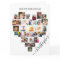 Heart Photo Collage Personalized Script Birthday