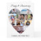 Heart Photo Collage Script Anniversary Card