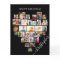 Heart Photo Collage Script Name Birthday Card