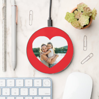 Heart Photo Red Wireless Charger