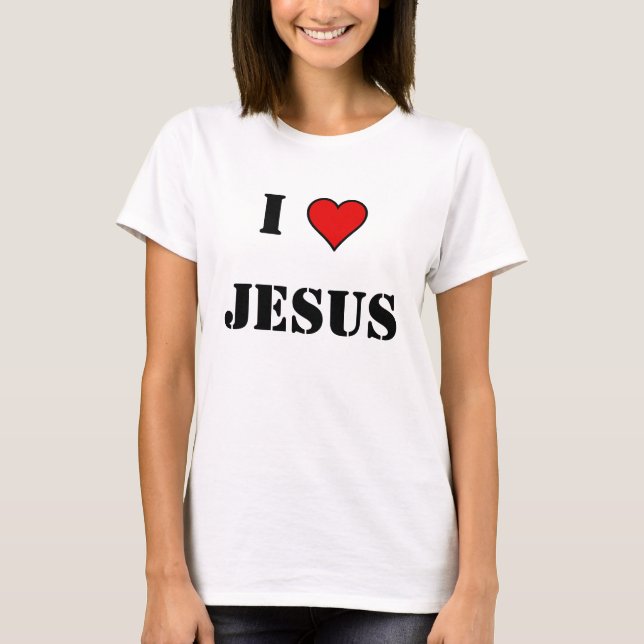 heart pic, I, JESUS T-Shirt (Front)