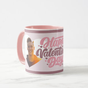Heart Pink Happy Valentine's Day Multi Photo Mug