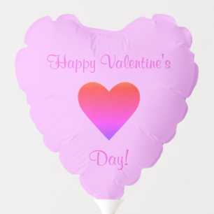 Heart Pink Red Ombre Valentine's Day 4Allie Balloon