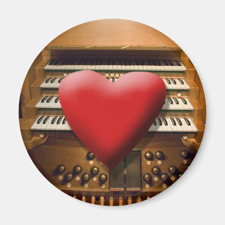 Heart pipe organs Zazzle