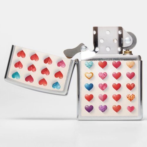 Heart plate Valentines Day Zippo Lighter