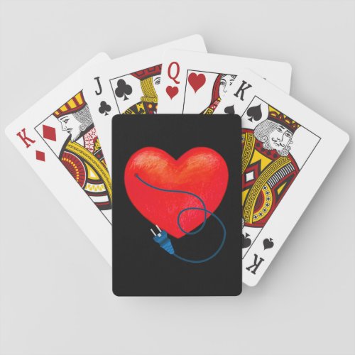Heart Plug Valentines Day Hearts Day Love  36 Poker Cards