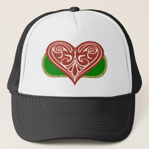 Heart Poker Table Trucker Hat