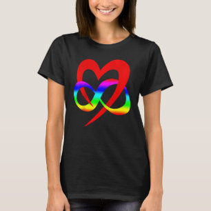 Heart Polyamory Symbol LGBT Flag Color Pride Love T-Shirt