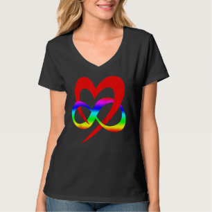 Heart Polyamory Symbol Lgbt Flag Color Pride Love  T-Shirt