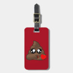 Heart Poop Emoji Luggage Tag at Zazzle