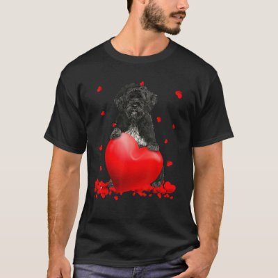 Heart Portuguese Water Dog Dog Lover Christmas Val T-Shirt