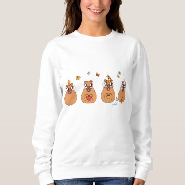 Heart-pounding Capybara Sweatshirt (Front)