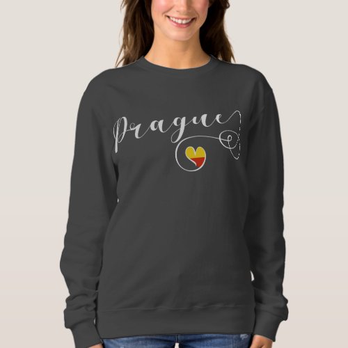 Heart Prague Sweatshirt Czech Republic Sweatshirt