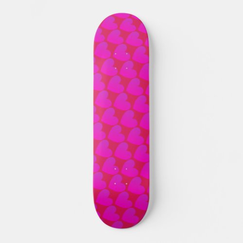 Heart Pre_Built Complete Pink Skateboard