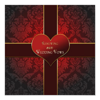 Heart/Present - Renewal of Wedding Vows Invitation