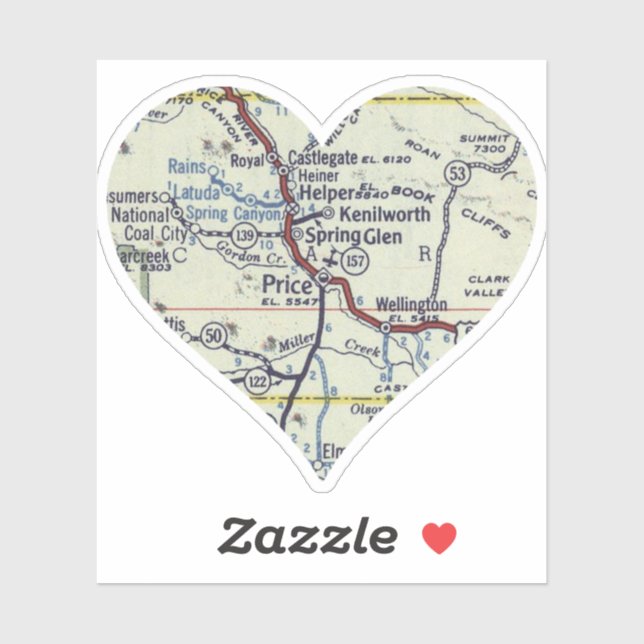 Heart Price Utah Sticker (Sheet)