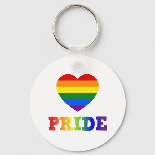 Heart Pride Keychain