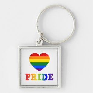 Heart Pride Keychain