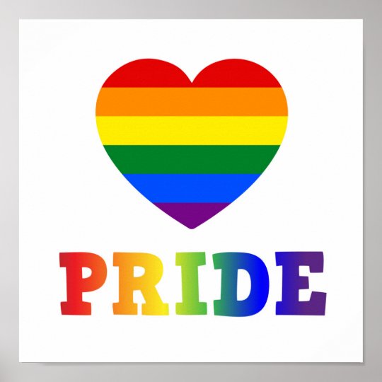 Heart Pride Poster | Zazzle.com