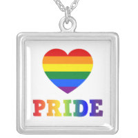 Heart Pride Silver Plated Necklace