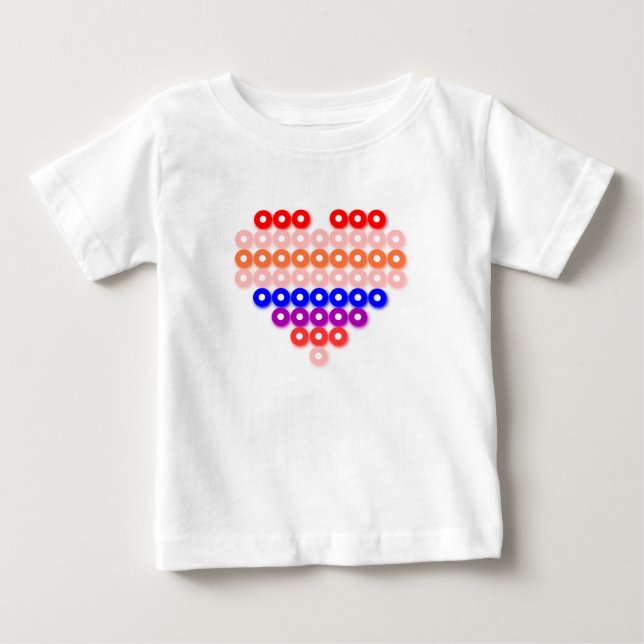 Heart - Princess Pattern #83 - PrinterKids Baby T-Shirt (Front)