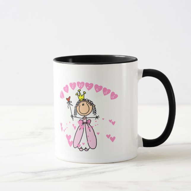 Heart Princess Stick Figure Tshirts and Gifts Mug (Right)