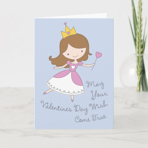 Heart Princess Valentines Day Card