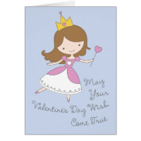 Heart Princess Valentine's Day Card