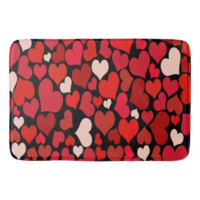 Heart Print Bath Mat (Front)