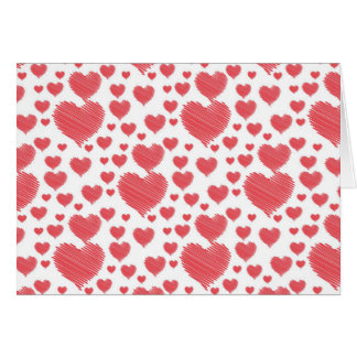Heart Print Happy Valentines Day Cards