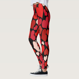 Heart Print Leggings