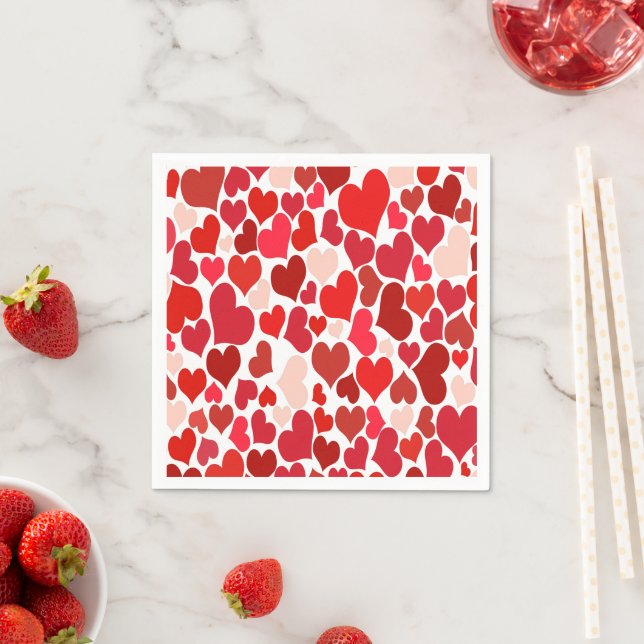 Heart Print Napkins (Insitu)