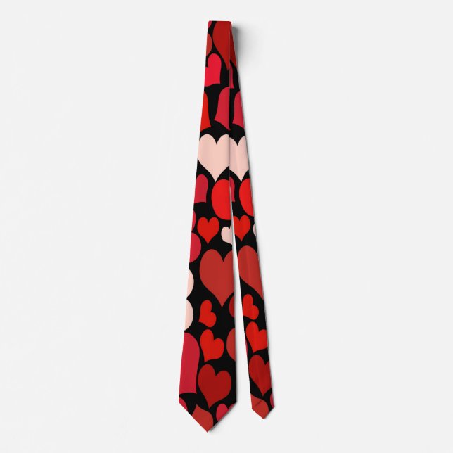 Heart Print Neck Tie (Front)