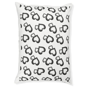 Heart Print Pet Bed