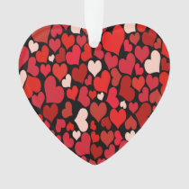 Heart Print Tote Bag Ornament