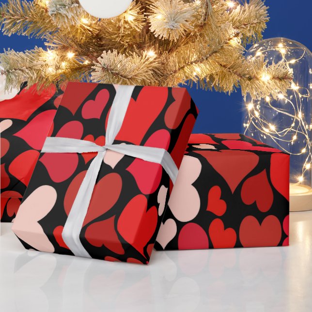 Heart Print Wrapping Paper (Holidays)