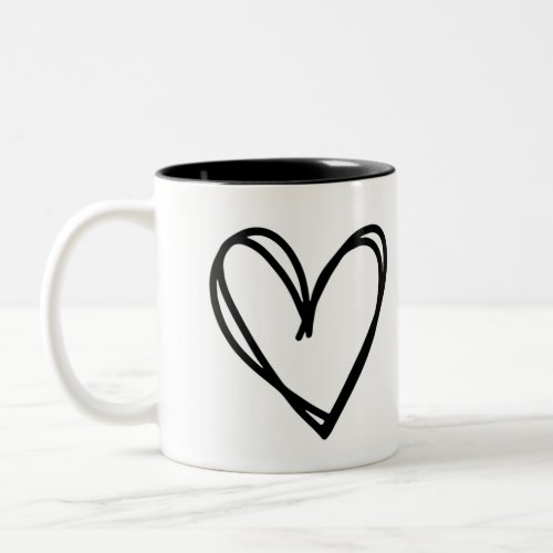 Heart printed Mug for couples