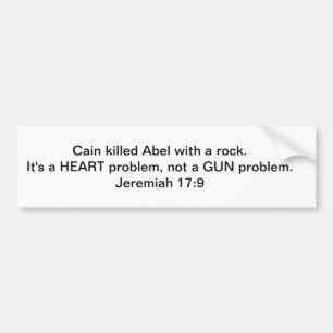 Heart Problem, Not a gun problem Bumper Sticker