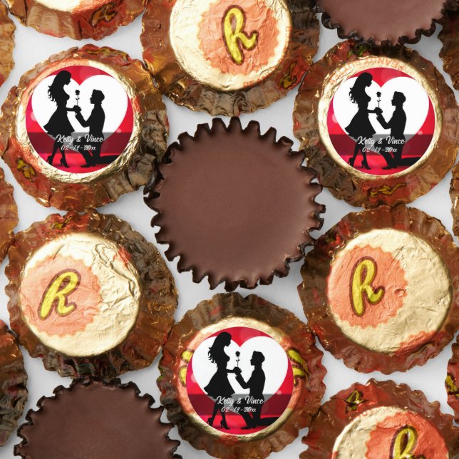Heart Proposal Silhouette Reese's Peanut Butter Cups (Assorted)